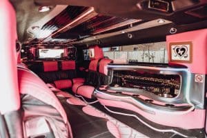 inside a hummer limo